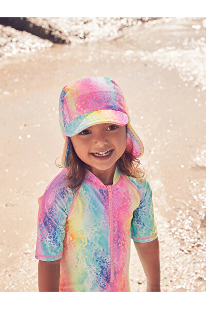 Next Baby Mor Folyo - Gökkuşağı - Güneş Korumalı Yüzme Şapkası