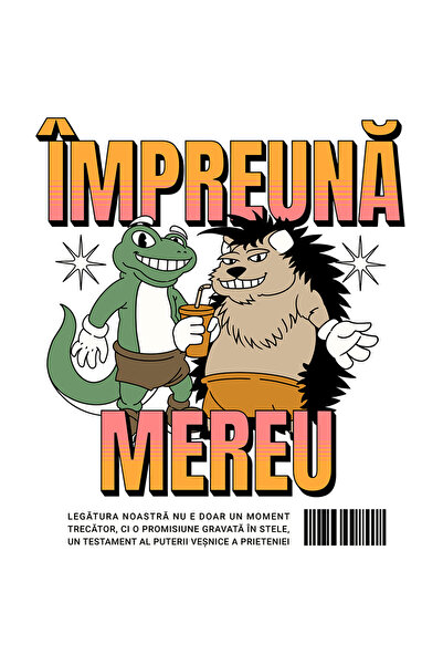 StoryGift Romania Sticker Adeziv Prieteni Crocodil Si Arici Impreuna Mereu Iu...