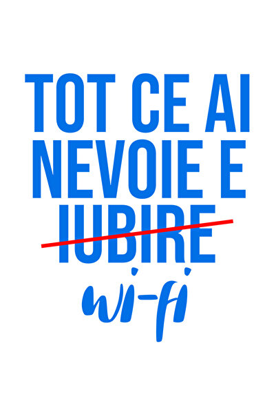 StoryGift Romania Sticker Adeziv 90CM cu Mesaj Haios Iubitorii De internet Te...