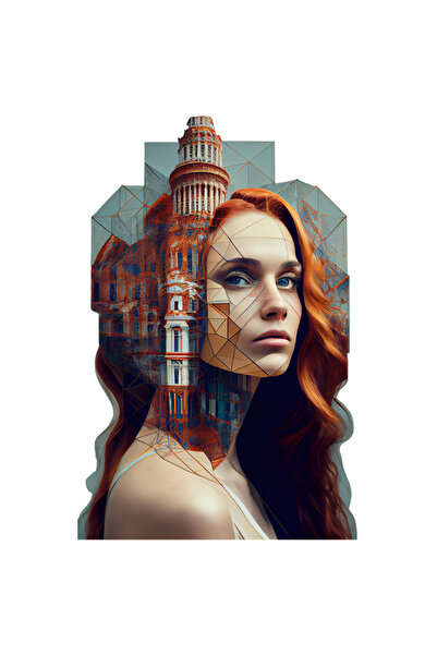 StoryGift Romania Sticker Adeziv 90CM Cu Portret, Roscat, Cladiri, Geometric,...