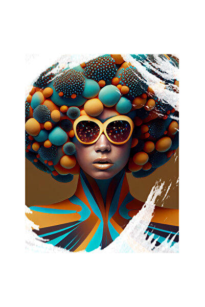 StoryGift Romania Sticker Adeziv 90CM Cu Portret Cu Fata Palarie Bizara Cu Bu...