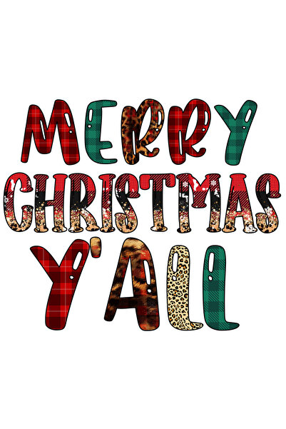 StoryGift Romania Sticker Adeziv 90CM cu mesajul "Merry Christmas y'all", Cra...