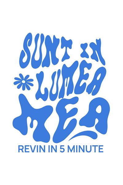 StoryGift Romania Sticker Eticheta 40CM cu Mesaj In Limba Romana Iluzie Optiva floare Text Sunt In Lumea Mea Rev