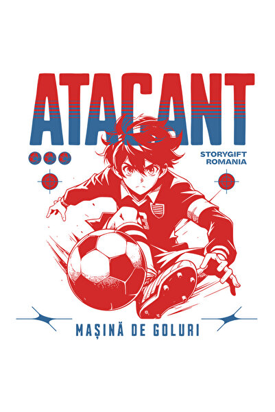 StoryGift Romania Sticker Adeziv 90CM Adeziv Baat minge fotbal atacant echipa...