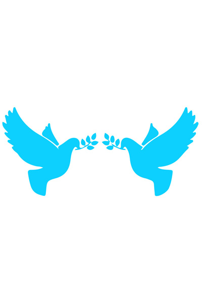 StoryGift Romania Sticker Eticheta 50CM Exterior cu doi porumbei care tin 2 c...