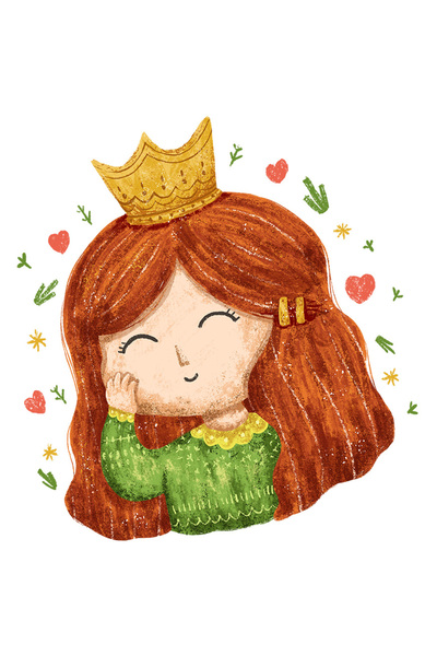 StoryGift Romania Sticker Eticheta 50CM Cu Printesa, Coroana, Inimi, Clama, c...