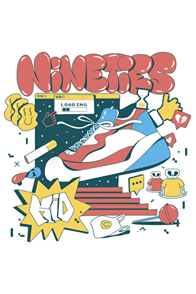 StoryGift Romania Sticker Autocolant 70CM Cu Mesaj In Engleza Nineties Kid, A...