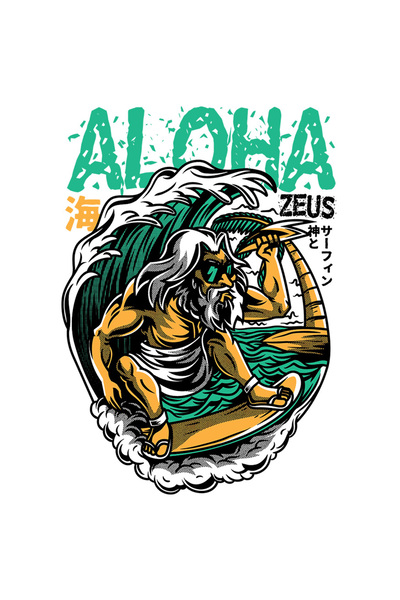 StoryGift Romania Sticker Adeziv 90CM Cu Batran In Costum De baie Cu Barba Si Par Lung Pe Placa Surff Pe Val Ina