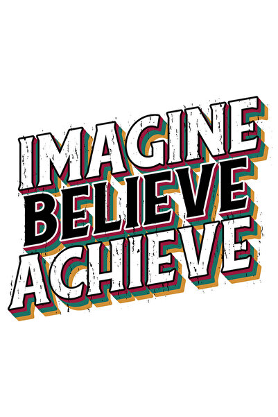 StoryGift Romania Sticker Cu Mesaj Motivational In Engleza Imagine Believe Ac...