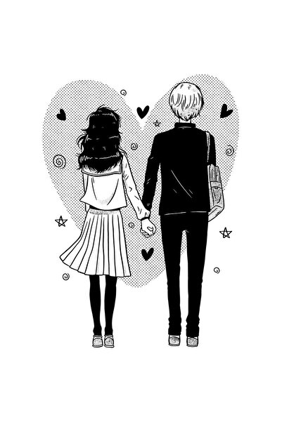 StoryGift Romania Sticker Adeziv 90CM Personalizata Cuplu, Inima, Anime, Fata...