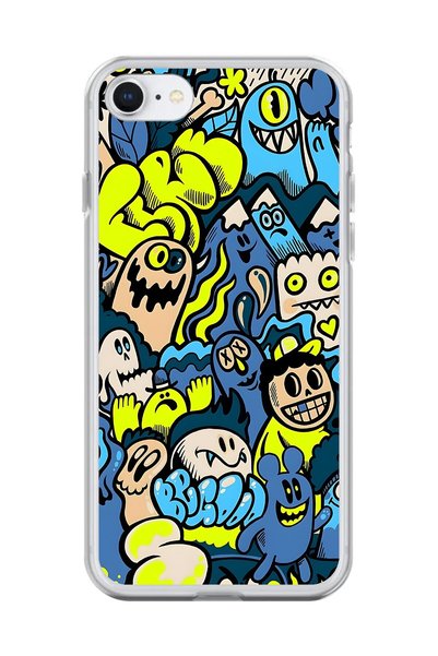 Dali Design حافظة شفافة متوافقة مع هاتف iPhone 6 بتصميمات Graffiti 11