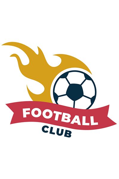 StoryGift Romania Sticker With Football Club, Ball, Flame, Fire, Sport, with White Borders, PVC Vinyl 23 cm