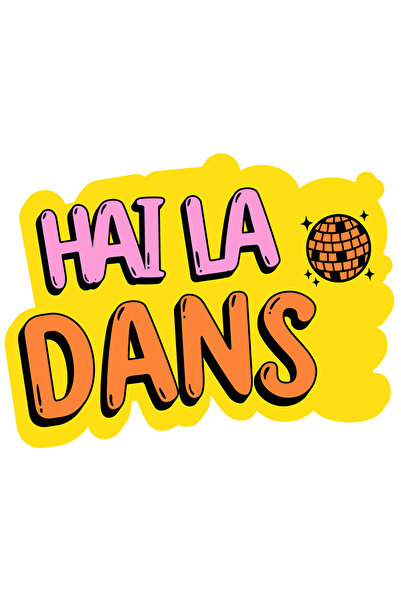 StoryGift Romania Sticker Adeziv 90CM Adeziv Hai la Dans ghlob disco petrecer...