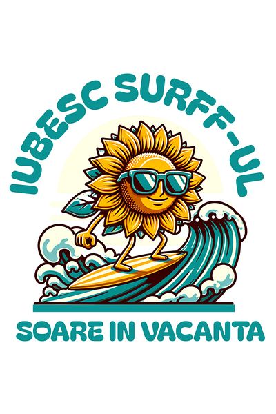 StoryGift Romania Sticker Adeziv 90CM Adeziv soare pe placa de surff, vara, vacanta cu Margini Albe, PVC Vinyl 90 cm