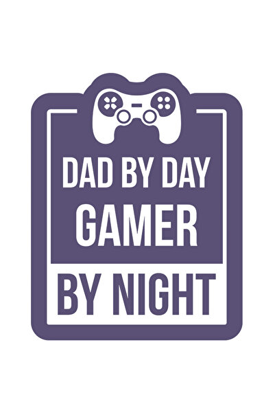 StoryGift Romania Sticker Adeziv 90CM cu Mesajul in Engleza Dad by Dad Gamer ...
