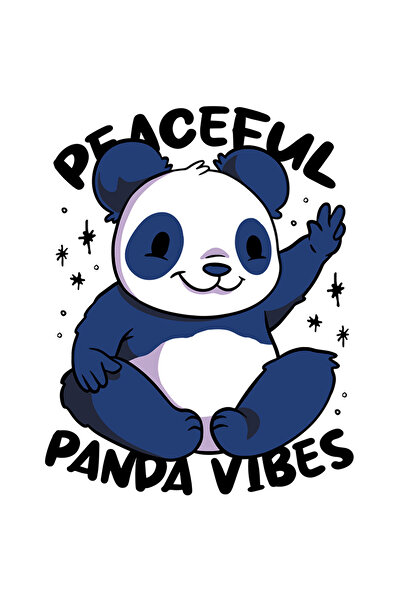 StoryGift Romania Sticker Autocolant 70CM Cu Mesaj In Engleza Peaceful Panda ...