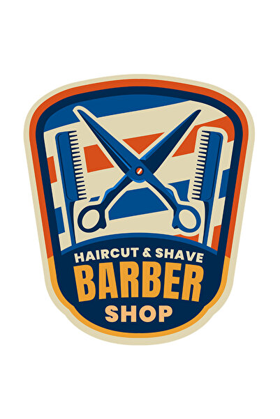 StoryGift Romania Sticker Autocolant 70CM Cu Mesaj In Engleza Haircut & Shave...