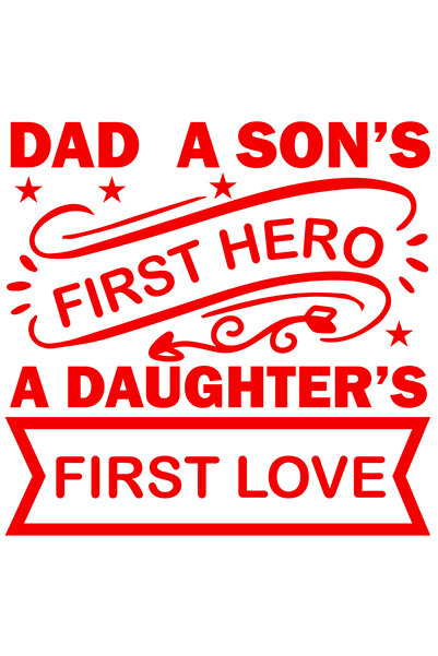 StoryGift Romania Sticker Autocolant 30CM Exterior pentru un tata care este erou pentru fiul lui si prima iubire