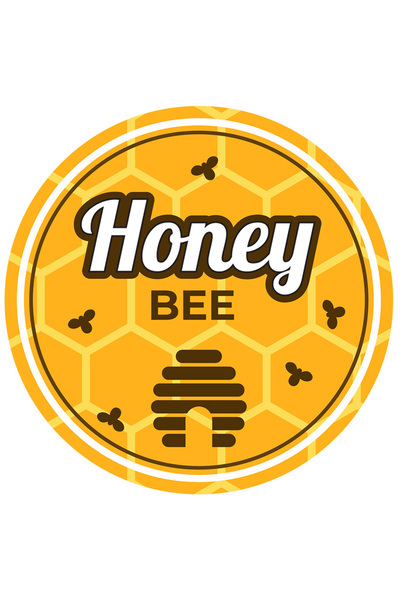 StoryGift Romania Sticker Eticheta 40CM Cu Mesaj In Engleza Honey Bee, Miere,...