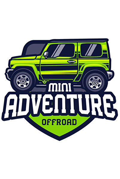 StoryGift Romania Sticker Adeziv 90CM Cu Mesaj Mini Adventure Offroad, Emblema, Masina, Calatorie, cu Margini A