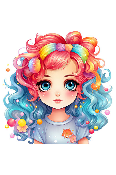 StoryGift Romania Sticker Autocolant 70CM cu o fata timida, ilustratie, ochi ...