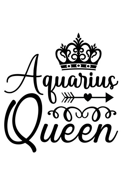 StoryGift Romania Sticker Eticheta 40CM cu zodia Varsator, ilustratie, zodie, astrologie, simbol, semn, regina,