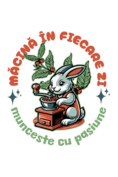 StoryGift Romania Sticker Eticheta 40CM Adeziv Macina in fiecare zi, muncind ...