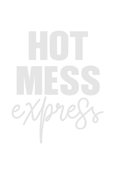 StoryGift Romania Sticker Autocolant 70CM Exterior cu textul in engleza "Hot mess express" - dezastru fierbinte
