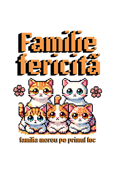 StoryGift Romania Sticker Eticheta 40CM Adeziv Familie fericita. Familia into...