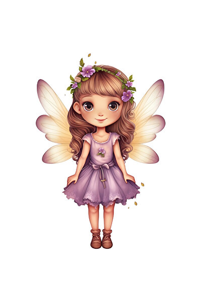 StoryGift Romania Sticker Autocolant 70CM cu o fetita cu aripi de zana, rochi...