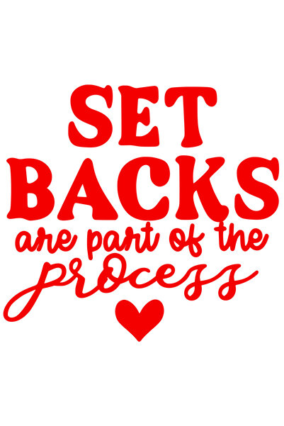 StoryGift Romania Sticker Exterior cu mesajul "Esecurile fac parte din proces" - ambitie vointa , Vinyl Rosu