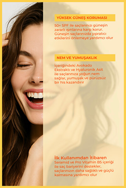 ENZYM COSMETICS 50 SPF+ Saç Güneş Koruyucu (Blue Light Protection) Sprey 200 ml