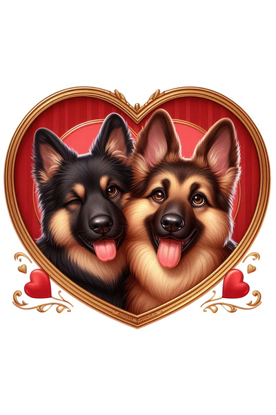 StoryGift Romania Sticker Autocolant 70CM cu o catelusa si un catel, ilustrat...