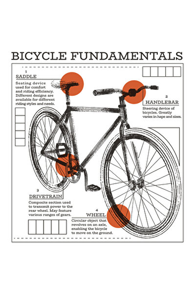 StoryGift Romania Sticker Adeziv 90CM Bicicleta, cu Margini Albe, PVC Vinyl 9...