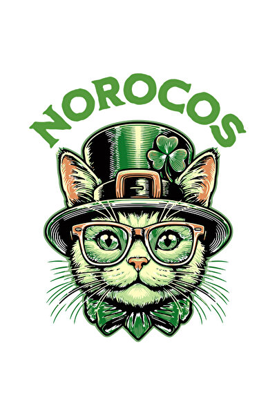 StoryGift Romania Sticker Autocolant 70CM Adeziv Pisica cu palarie inalta si ...