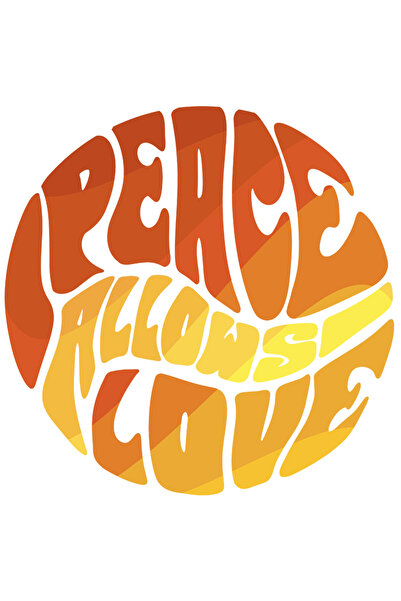 StoryGift Romania Sticker Autocolant 70CM Pace, Iubire, cu Margini Albe, PVC ...