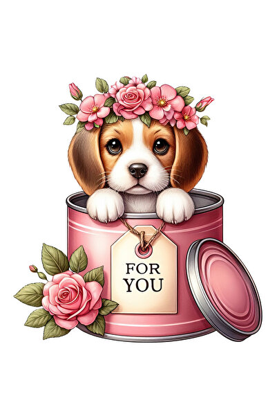 StoryGift Romania Sticker Autocolant 70CM cu un catelus vesel care iese dintr...