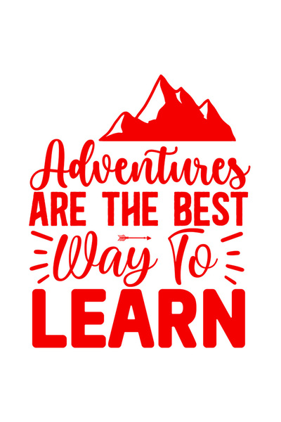 StoryGift Romania Sticker Autocolant 30CM Exterior cu munti si mesajul "Adventures are the best way to learn" -