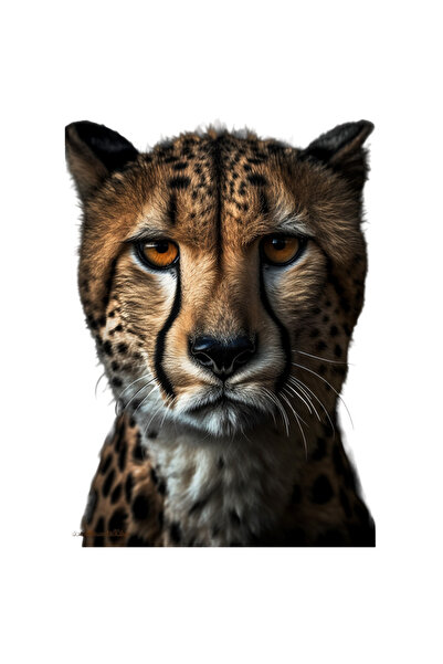 StoryGift Romania Sticker Autocolant 70CM cu Portret Leopard, Leopard Din Fat...