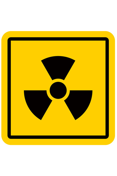 StoryGift Romania Sticker Eticheta 40CM Cu Semn, Radioactivitate, Atentionare...