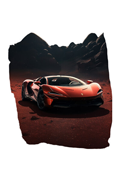 StoryGift Romania Sticker Adeziv 90CM Cu Masina Sport, Desert, Fum, Cenusa, A...