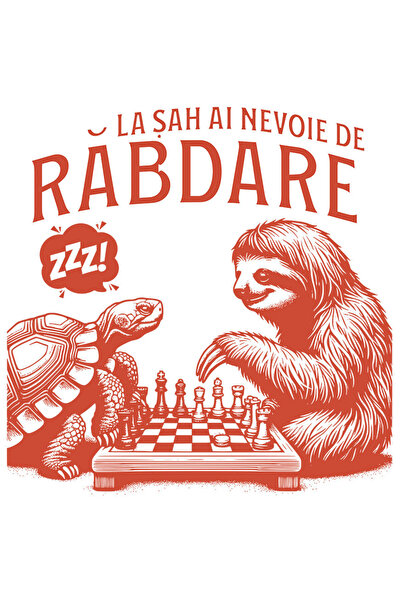 StoryGift Romania Sticker Eticheta 50CM cu Jucatori De Sah Animal Lenes Si Br...