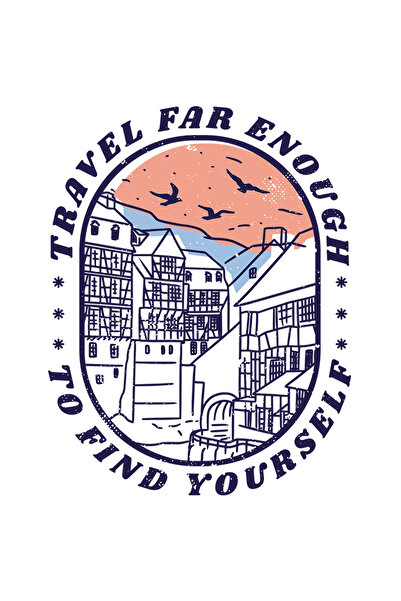 StoryGift Romania Sticker Autocolant 70CM Cu Citat De Calatorie Travel far En...