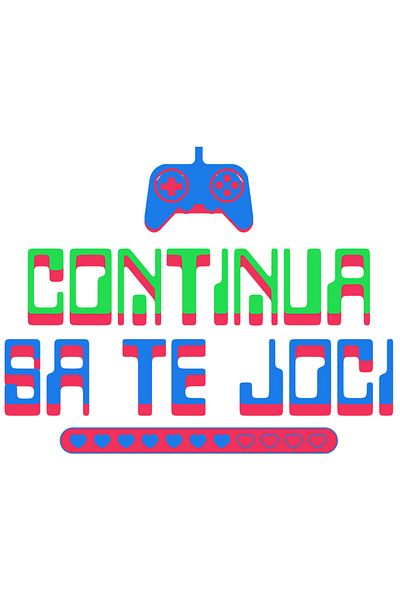 StoryGift Romania 90CM Adhesive Sticker with Video Game Style Text Keep Playing PS Controller Digital World with Apple