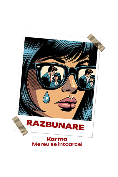 StoryGift Romania Sticker Autocolant 70CM Adeziv Fata tradata razbunare insel...