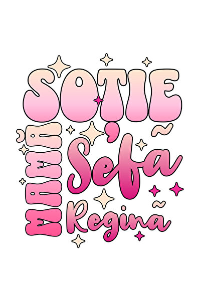 StoryGift Romania Sticker Autocolant 70CM Adeziv Sotie, Mama, sefa, Regina, i...