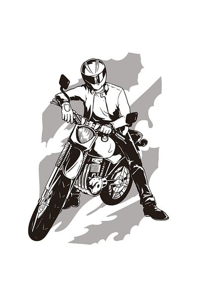 StoryGift Romania Sticker Eticheta 50CM Cu Om Pe Motocicleta, Motociclist, Motor Cu Viteza Mare, Adrenalina, Ech