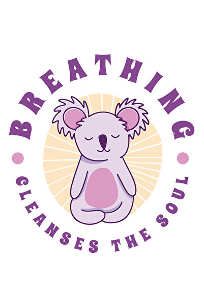 StoryGift Romania Sticker Meditatie Cu Mesajul In Engleza Breathing Cleanses ...