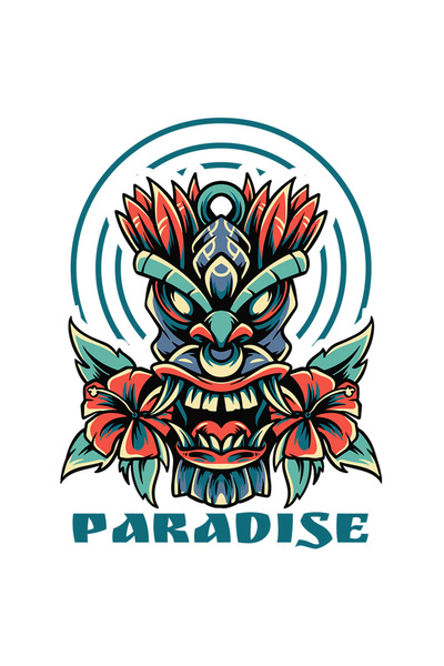 StoryGift Romania Sticker Autocolant 70CM Cu Mesaj In Engleza Paradise, Masca...