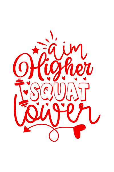 StoryGift Romania Sticker Eticheta 50CM Exterior cu textul "Aim higher, squat lower" - tinteste mai sus, fa genu